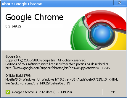 Google Chrome About