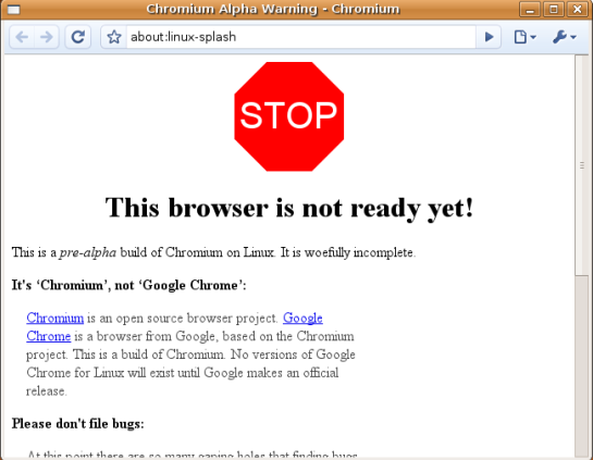 Chromium Inicio