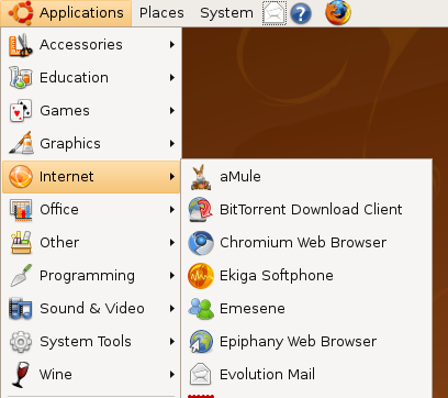 Chromium Menu