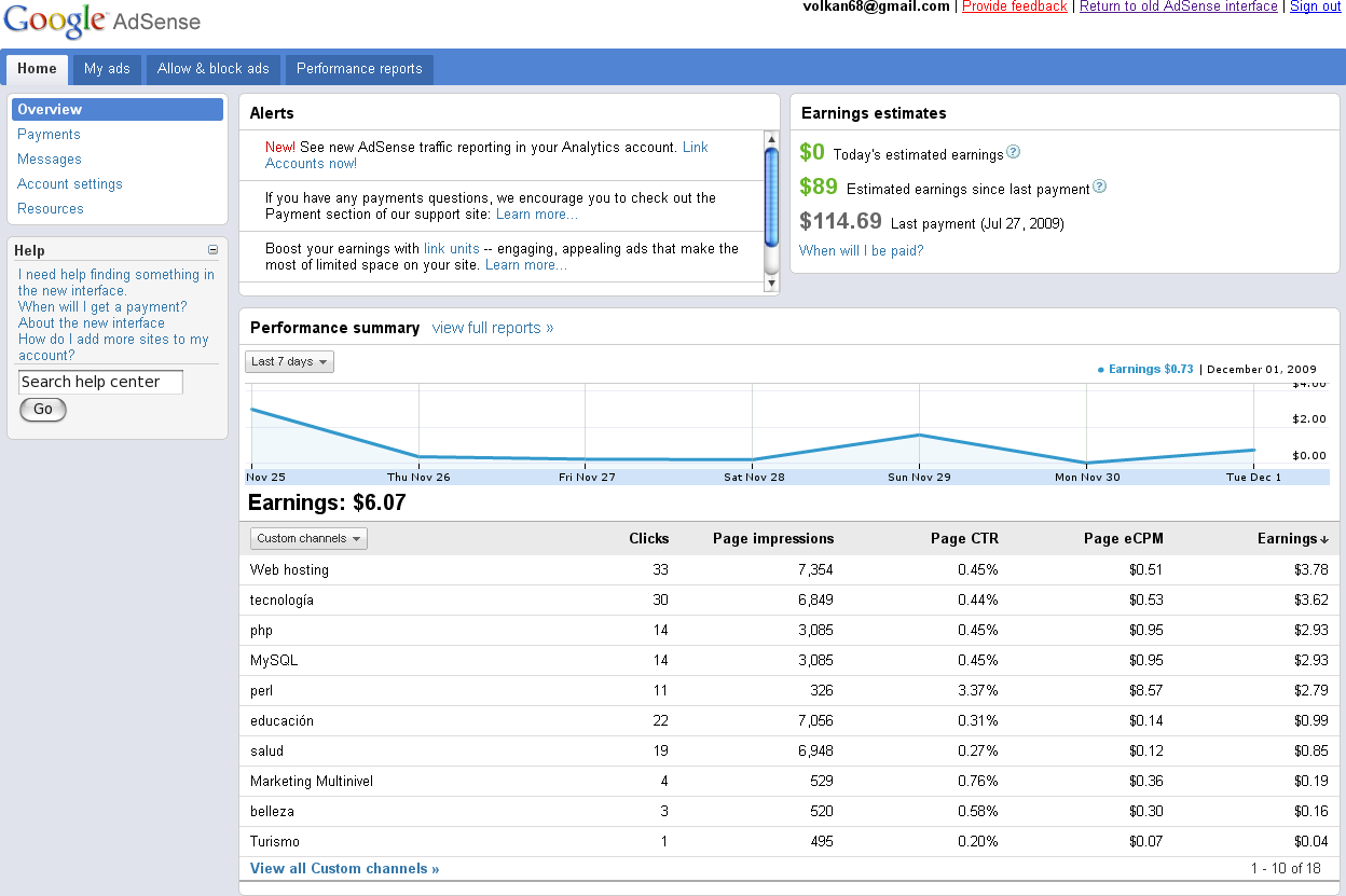 New AdSense