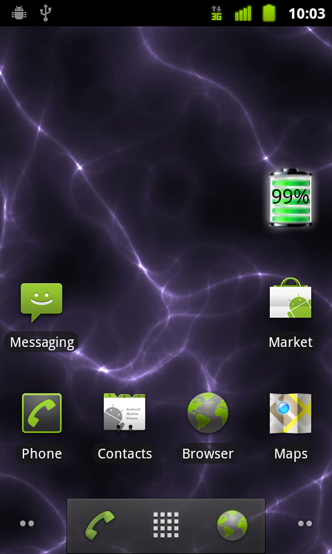 Android 2.3.3 Home Screen