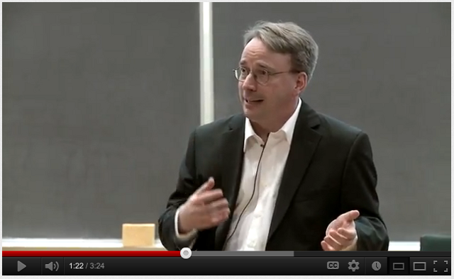 Linus Torvalds In a Conference